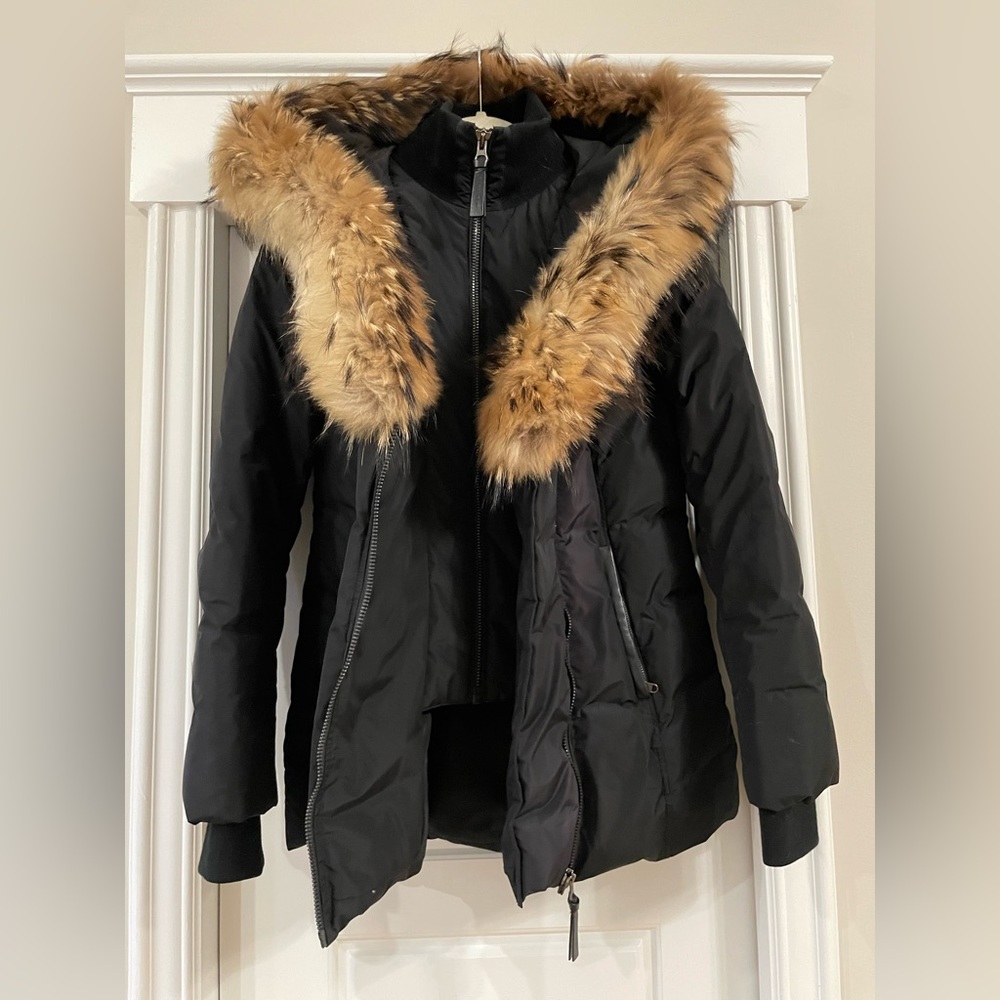 Mackage Adali Fur Trim Lavish Down Winter Jacket, Size M